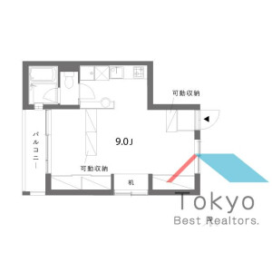 1R Mansion in Higashinakano - Nakano-ku Floorplan