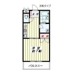 1DK Mansion in Kamimeguro - Meguro-ku Floorplan