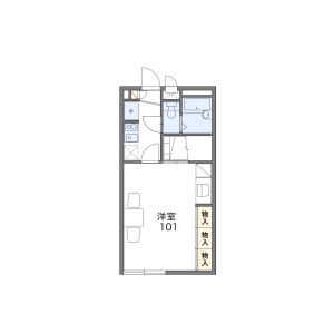 1K Apartment in Wanagaya - Matsudo-shi Floorplan