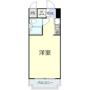 横滨市中区曙町-1K公寓大厦 楼层布局