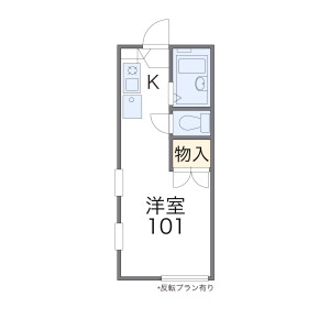 1K Apartment in Ikawadanicho junna - Kobe-shi Nishi-ku Floorplan