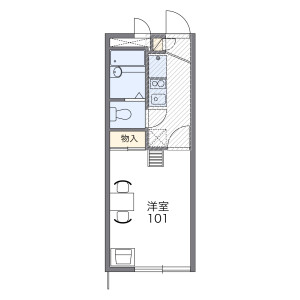1K Apartment in Motokitakata - Ichikawa-shi Floorplan