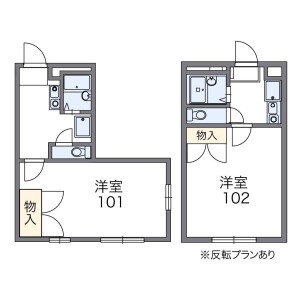 1K Mansion in Saiwaicho - Shiki-shi Floorplan