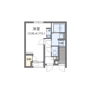 1R Apartment in Nishiochiai - Shinjuku-ku Floorplan