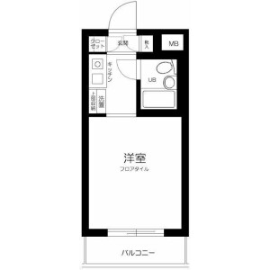 1R Mansion in Kizuki omachi - Kawasaki-shi Nakahara-ku Floorplan