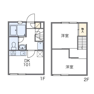2DK Apartment in Higashitoyoracho - Higashiosaka-shi Floorplan
