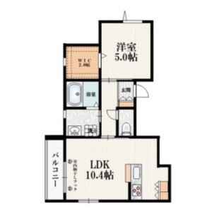 1LDK Mansion in Kitazawa - Setagaya-ku Floorplan