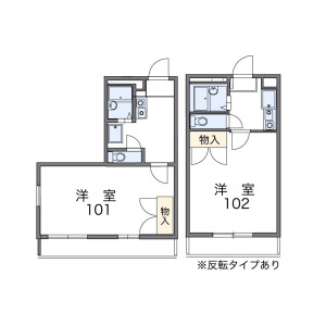 1K Mansion in Umedahoncho - Kasukabe-shi Floorplan