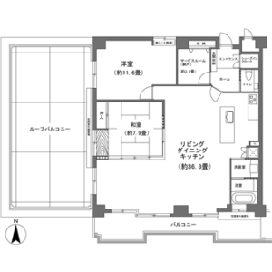 2LDK Mansion in Izusan - Atami-shi Floorplan