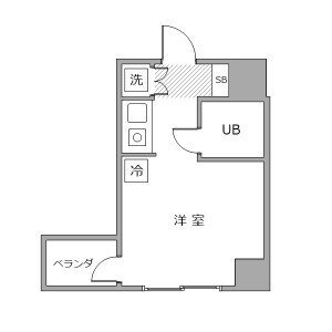 1R Mansion in Iidabashi - Chiyoda-ku Floorplan