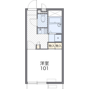 1K Apartment in Tomihama - Ichikawa-shi Floorplan