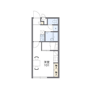 1K Apartment in Niibori - Kumagaya-shi Floorplan