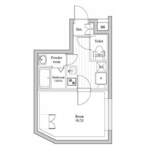 1K Mansion in Akabanedai - Kita-ku Floorplan