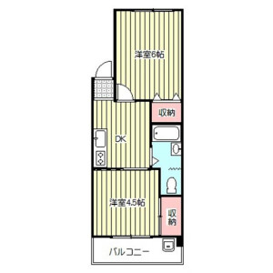 2DK Mansion in Minamiurawa - Saitama-shi Minami-ku Floorplan