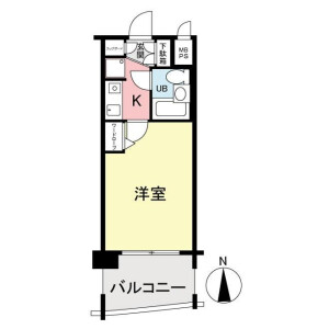 1K {building type} in Takaida - Higashiosaka-shi Floorplan