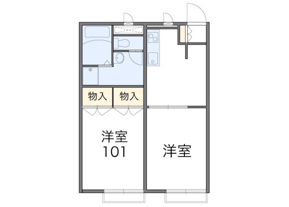 2DK Apartment to Rent in Yokohama-shi Seya-ku Floorplan