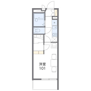 1K Mansion in Nakashima - Osaka-shi Nishiyodogawa-ku Floorplan