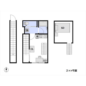 1R Apartment in Chuo - Nakano-ku Floorplan