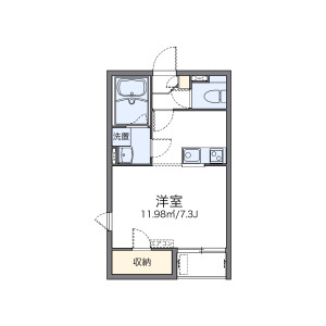 1K Mansion in Mukaijima hashizumecho - Kyoto-shi Fushimi-ku Floorplan