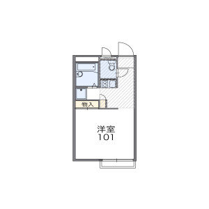 1K Apartment in Kosemachi - Kofu-shi Floorplan