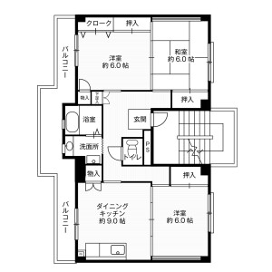 3DK Mansion in Oshima - Hiratsuka-shi Floorplan