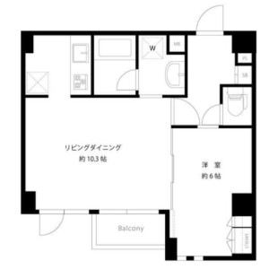 1LDK {building type} in Ikebukuro (2-4-chome) - Toshima-ku Floorplan