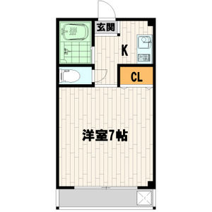 1K Mansion in Niina - Mino-shi Floorplan