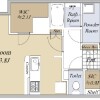 1R Apartment to Buy in Minato-ku Floorplan
