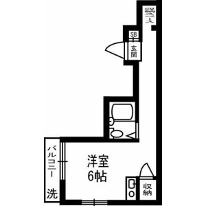 1R Mansion in Nakanobu - Shinagawa-ku Floorplan