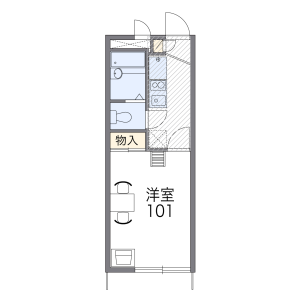 1K Apartment in Kamiyamaguchi - Tokorozawa-shi Floorplan
