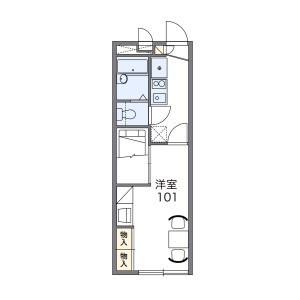 1K Apartment in Asadacho - Nisshin-shi Floorplan