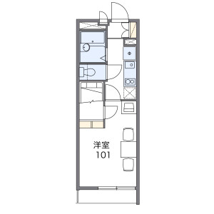 1K Mansion in Utasatocho - Nagoya-shi Nishi-ku Floorplan