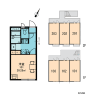 1K 아파트 to Rent in Tokorozawa-shi Floorplan