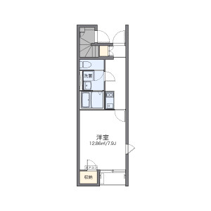 1K Apartment in Chuocho - Higashikurume-shi Floorplan