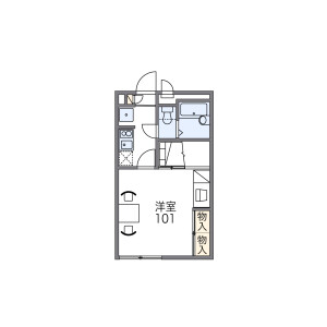 1K Apartment in Nishiokamoto - Kobe-shi Higashinada-ku Floorplan