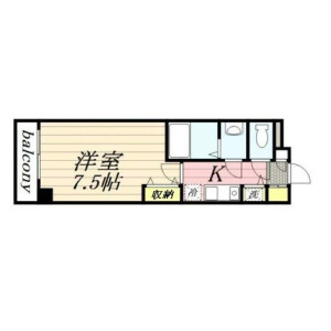 1K Mansion in Shibadaimon - Minato-ku Floorplan