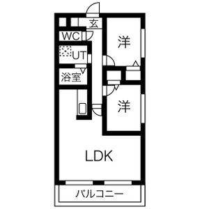 2LDK Mansion in Kikko - Nagoya-shi Moriyama-ku Floorplan