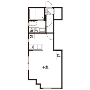 1R Mansion in Tenjincho - Shinjuku-ku Floorplan