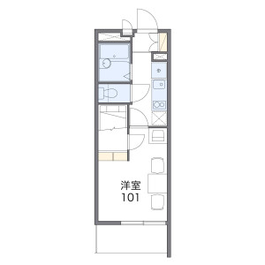 1K Mansion in Hibarigaokakita - Nishitokyo-shi Floorplan
