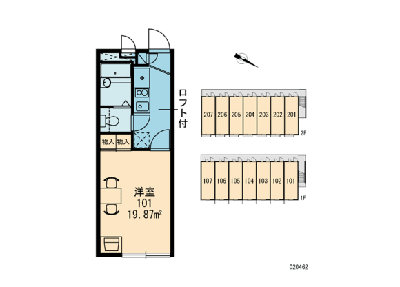 1K Apartment to Rent in Fukuoka-shi Minami-ku Floorplan
