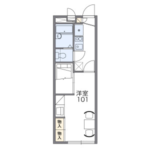 1K Apartment in Imaisecho shinkambe - Ichinomiya-shi Floorplan