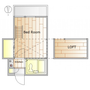 1K Apartment in Kamiuma - Setagaya-ku Floorplan