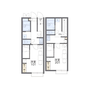 1K Apartment in Koshin - Nagoya-shi Moriyama-ku Floorplan
