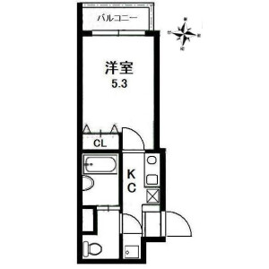 1K Mansion in Minamiyukigaya - Ota-ku Floorplan