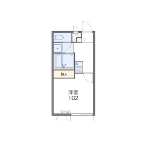 1K Apartment in Momoi - Suginami-ku Floorplan
