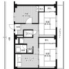 3DK Apartment to Rent in Hirakata-shi Floorplan