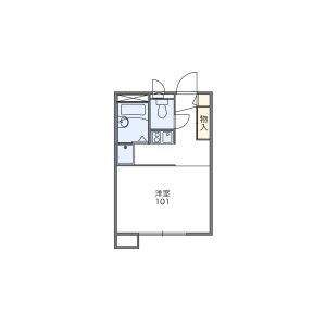 1K Apartment in Higashinakayama - Funabashi-shi Floorplan
