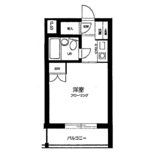 1R {building type} in Kanamachi - Katsushika-ku Floorplan