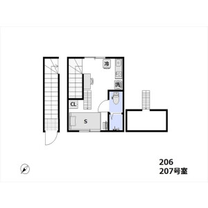 1R Apartment in Sanno - Ota-ku Floorplan