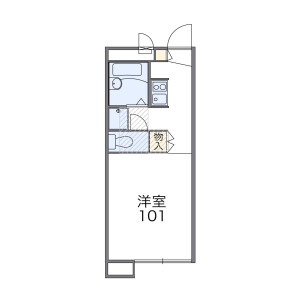 1K Apartment in Imai - Chiba-shi Chuo-ku Floorplan